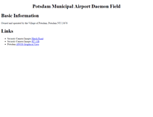 Tablet Screenshot of airport.vi.potsdam.ny.us